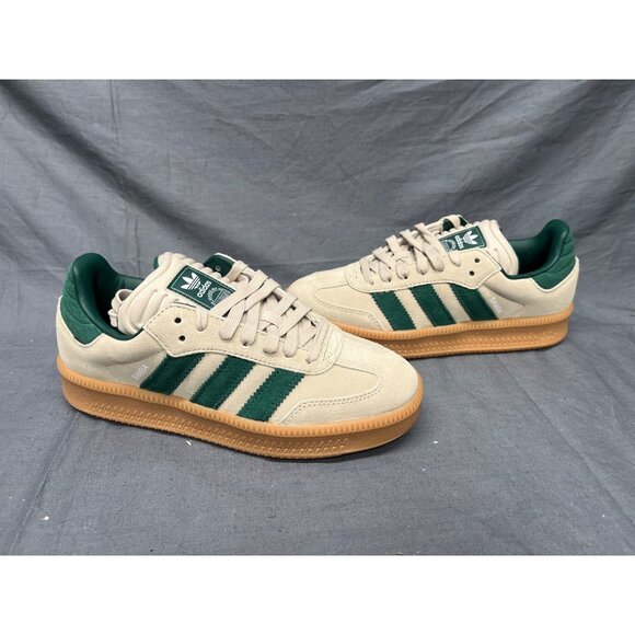 adidas Other - Adidas Boys Samba XLG Sneakers Suede Green White Gum Size 5 NEW NO BOX!